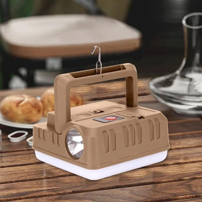 LAMPU CAMPING MULTIFUNGSI POWERBANK / LAMPU SENTER CAS USB EMERGENCY