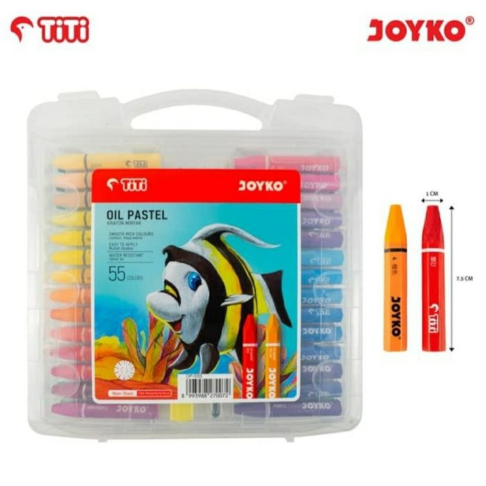 

Crayon Oil Pastel Joyko 55 Warna