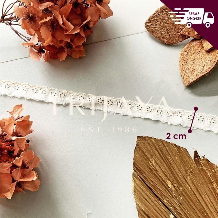 (Expert) Trijaya Renda Katun Lobang / Lubang 5 Lima Bunga - Kecil (3 cm)