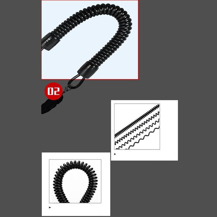 

SUQI TALI LANYARD SPIRAL ELASTIS PORTABLE DENGAN KUNCI PENGAMAN ANTI