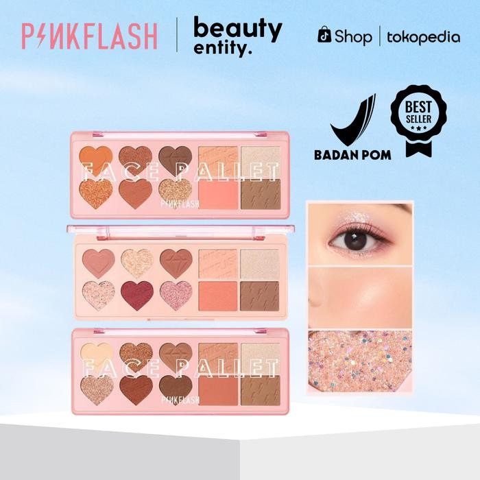 

Promo Pinkflash 4 In 1 Multiple Eyeshadow Palette 4 In 1 Eyeshadow Blusher Highlighter Contour