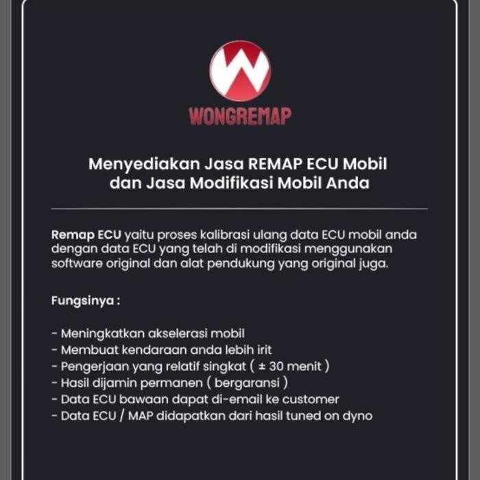 Bebas Ongkir Jasa Remap ECU Mobil Toyota Innova Fortuner Pajero