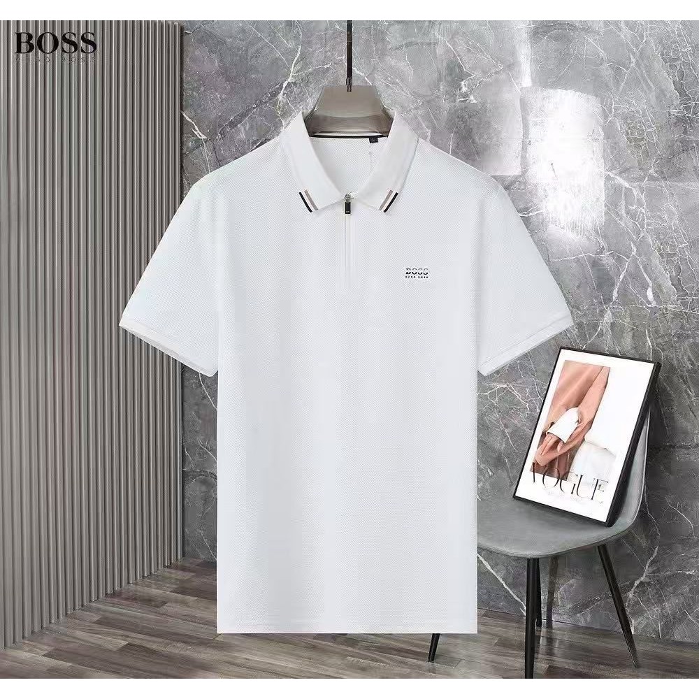 Kaos Polo Pria Slim Fit – Bahan Adem & Stylish Warna Putih Kaos Branded Import Kaos polo Polos Pria 