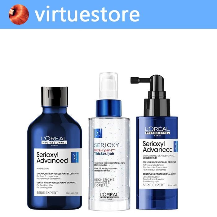 Loreal Serioxyl Shampoo Denser Thicker Serum Rambut Rontok Menipis