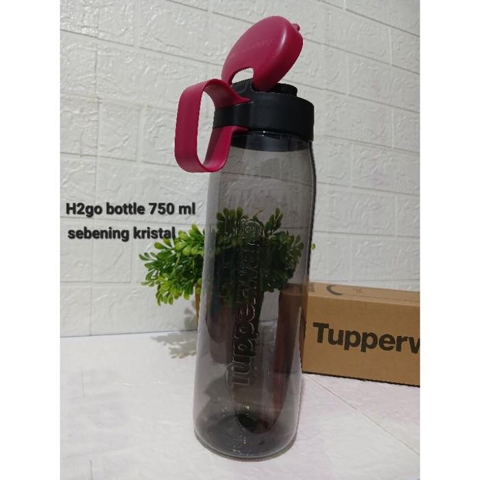 Botol minum tupperware h2go 750ml straw (1) h 2go