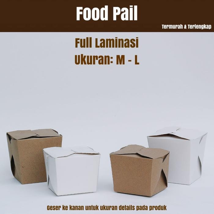 FOOD PAIL BOX FOOD GRADE FULL LAMINASI