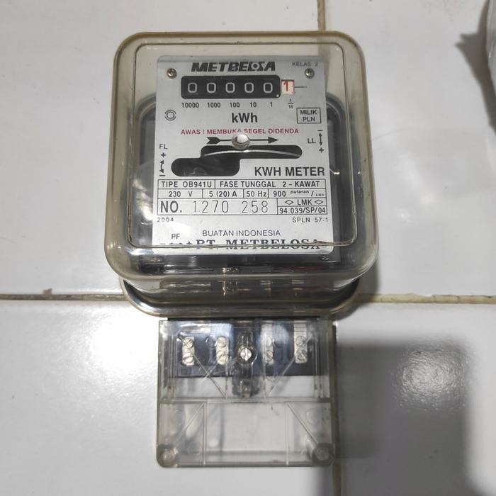 (Expert) Kwh Meter Listrik Meteran Pembanding 1Phasa 5.20a Analog Murah