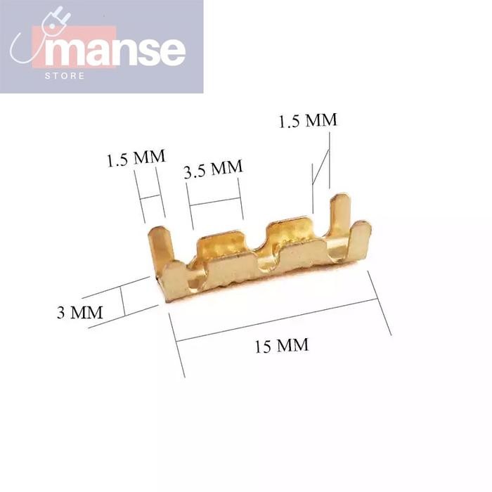 (Expert) Skun Press DJ453 Sambungan Kabel / Skun DJ-453 (isi 100Pcs)
