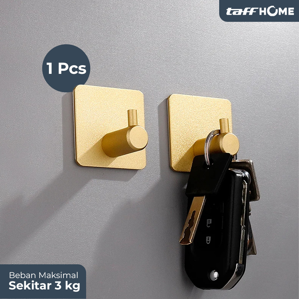 

TaffHOME Gantungan Dinding Kapstok Hook Hanger Stainless Steel - H011A