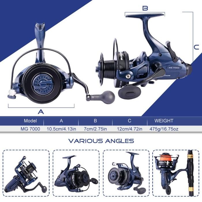 SOUGAYILANG REEL PANCING 7000-12000 SPINNING REEL 13+1BB CASTING SEA FISHING REEL FEEDER CARP REELS