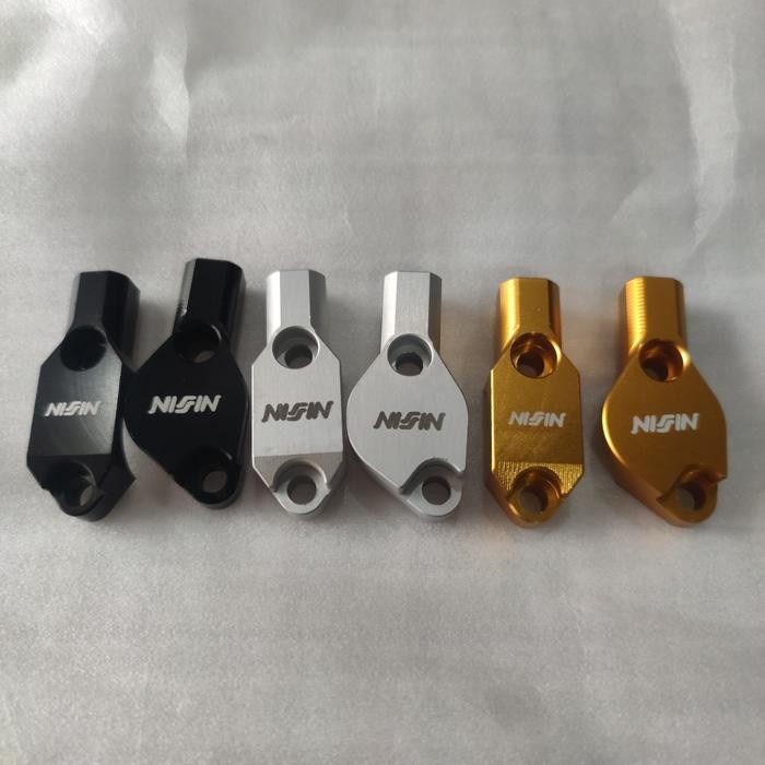 Dudukan spion master rem nissin silver