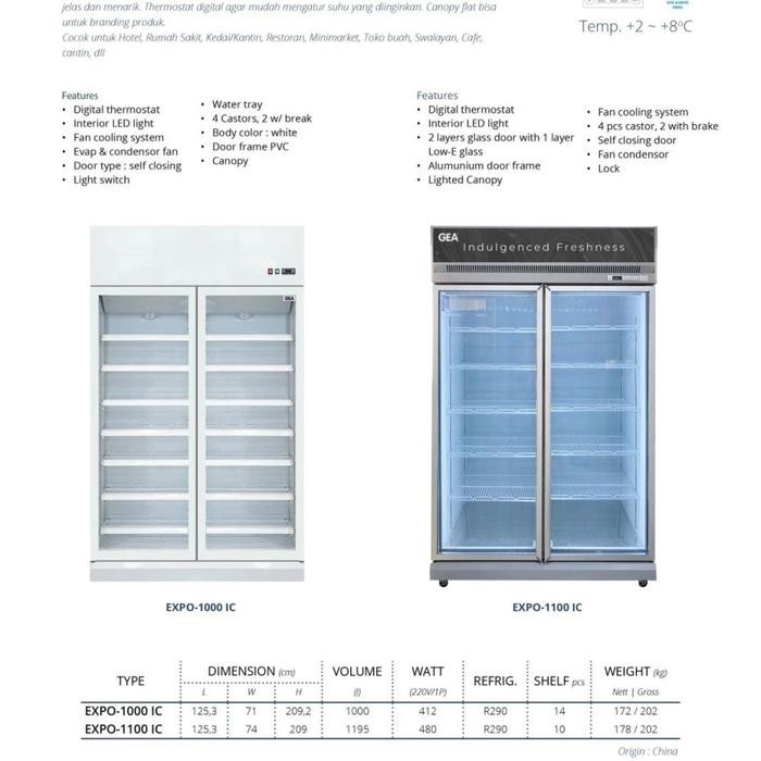 THERMOSTAT (1 SET)GEA Showcase 2pintu EXPO 1000IC ORIGINAL GEA