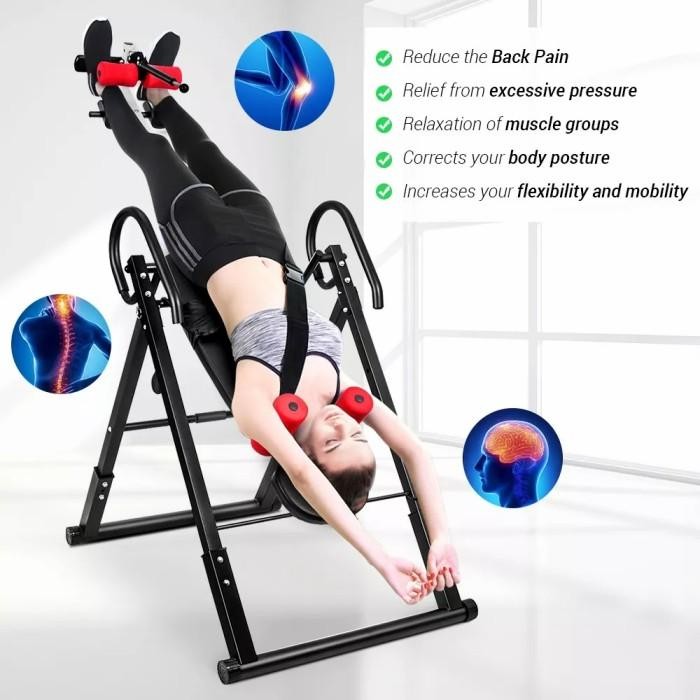 Alat Fitness Peninggi Badan Inversion Table