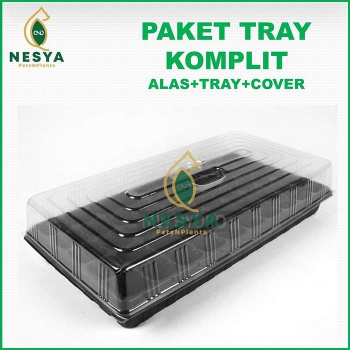 Paket Tray Semai Alas Tray Cover Tutup Tray Semai - Tray Semai