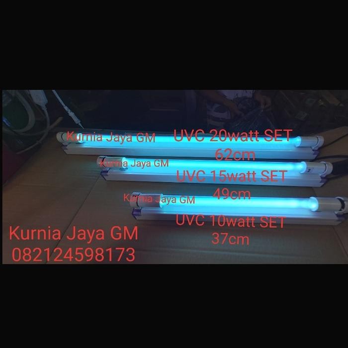Lampu Uvc Sterilizer 20 Watt T6 / Uv Germicidal Disinfectan Kap Set