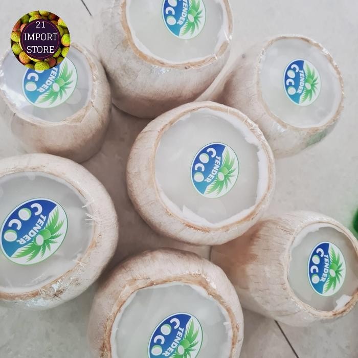 Pudding kelapa Thai Di Dalam Batok Coconut Jelly Pudding 5 Pcs
