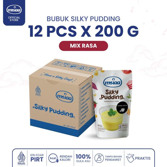 

Paket Hemat 200g - Silky Pudding MOIAA 200g 1 Box Mix Rasa isi 12pcs Pilih Rasa - Silki Puding Moya