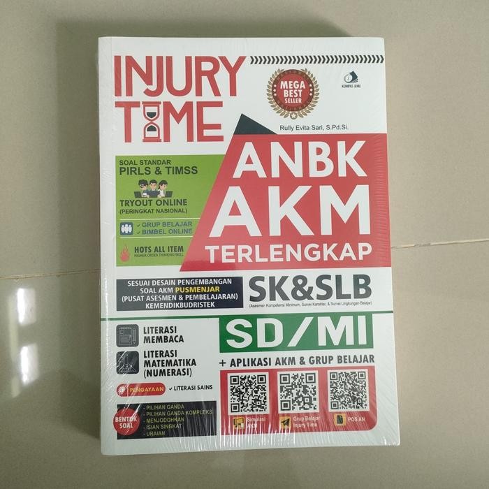

Buku Injury Time Anbk Akm Sd Mi Standar Pirls & Timss Terlengkap 384 Halaman Original Official Store