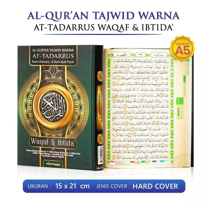 

Alquran At Tadarrus Uk A5 Tajwid Warna Waqaf Ibtida Alquran Attadarrus