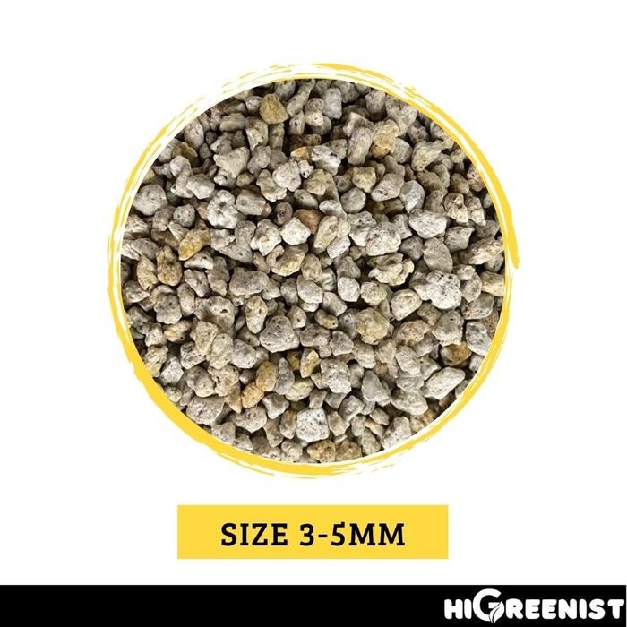 Batu Apung White Pumice (5L) - Media Tanam Pumice Batu Apung - Media Tanam Kaktus Sukulen - Untuk