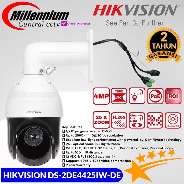 PTZ HIKVISION DS-2DE4425IW-DE 4MP IP CAMERA CCTV OUTDOOR 25X ZOOM