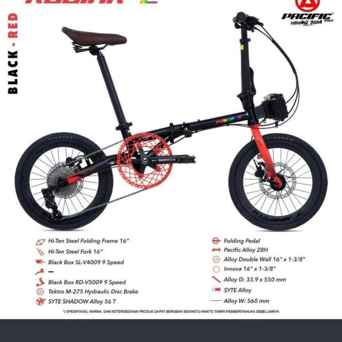 Sepeda Lipat Pacific Kodiak L 16 Inch Free Tas
