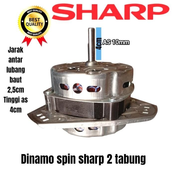 Dinamo Spin Sharp Dinamo Pengering Mesin Cuci Sharp 2 Tabung Es-T85Cr