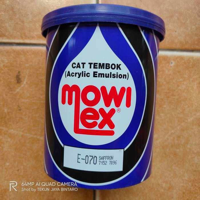 Cat Tembok Interior Mowilex Emulsion 1L Warna Saffron E070 #Gratisongkir