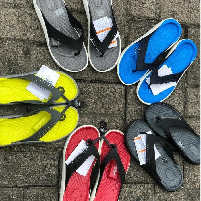 Sandal CROCS Literide Flip Pria Wanita, Original / Sendal Import