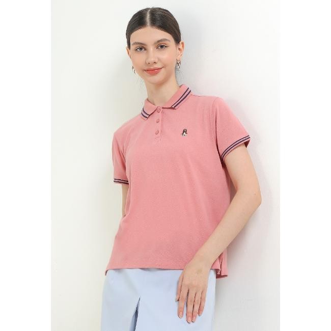 Hush Puppies Kaos Polo Wanita Folia Polo Dusty Pink