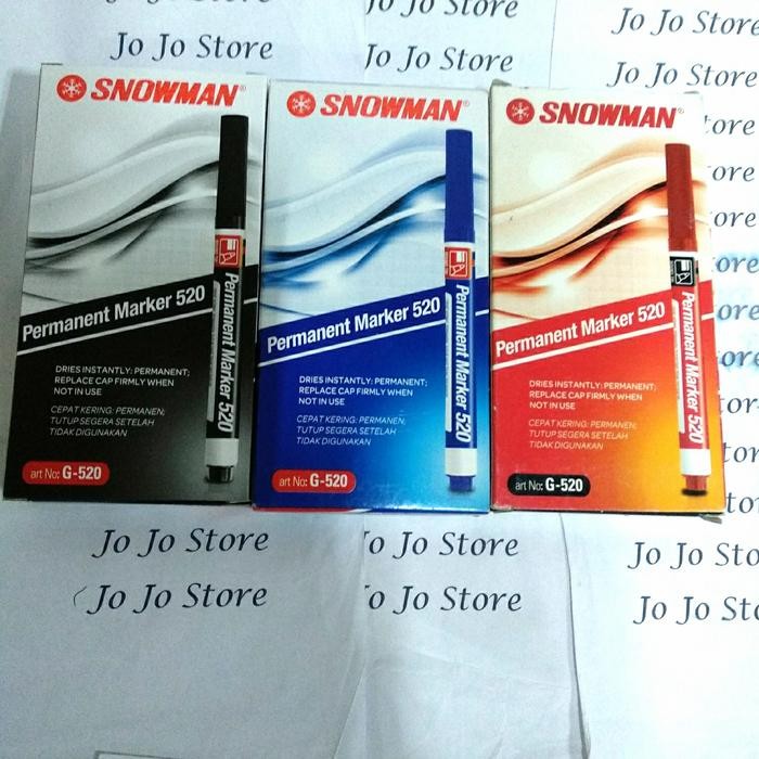 

Spidol Snowman Permanent Marker G520 per lusin
