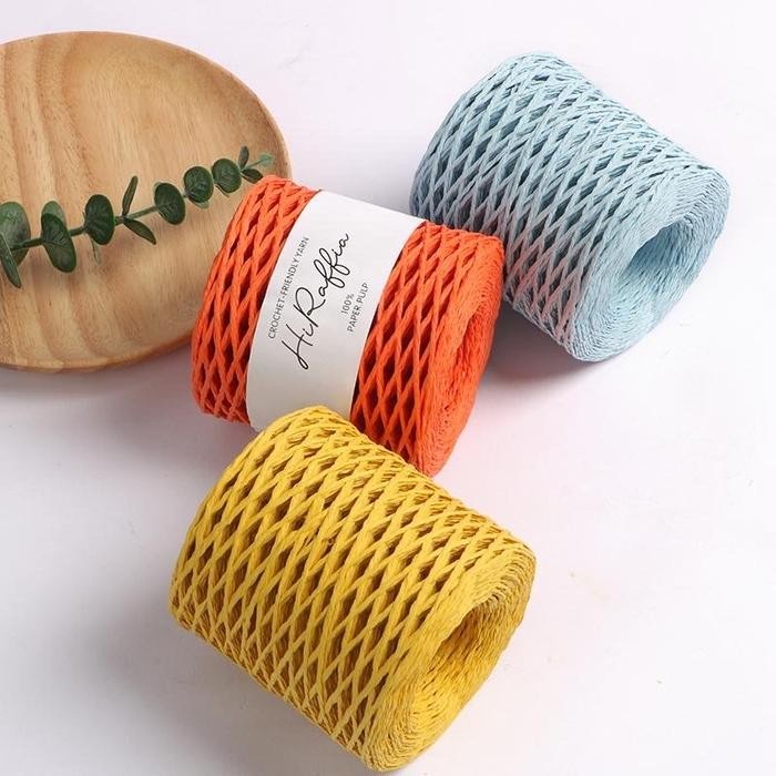 

BENANG RAJUT KERTAS RAFFIA TWISTED PAPER YARN 300 M - RAISA KODE 527