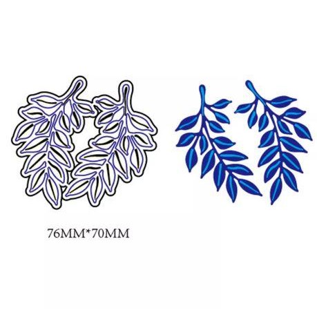 

CUTTING DIES - END BRANCH LEAVES PATTERN (2PCS) #04 KODE 1477