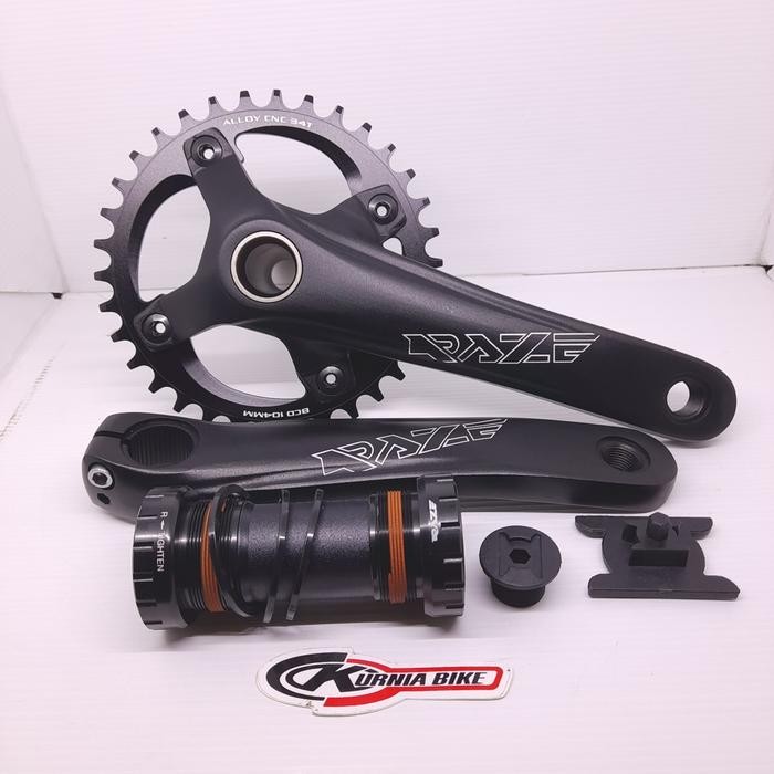 crank mtb raze hollowtech II single SPAREPART SEPEDA TERMURAH