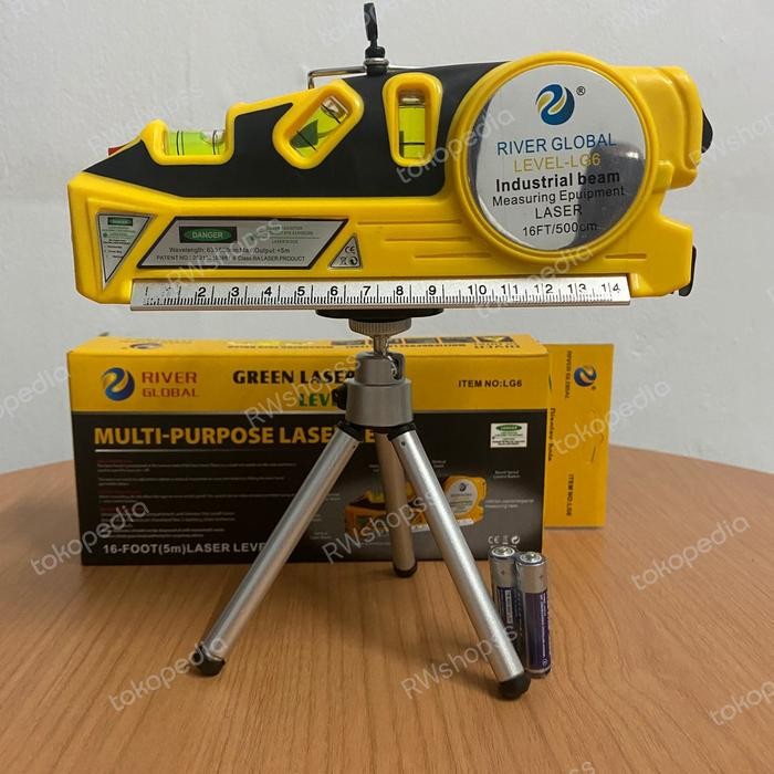 Laser Waterpass Digital Magnet Non Magnet Meter Meteran Green Hijau