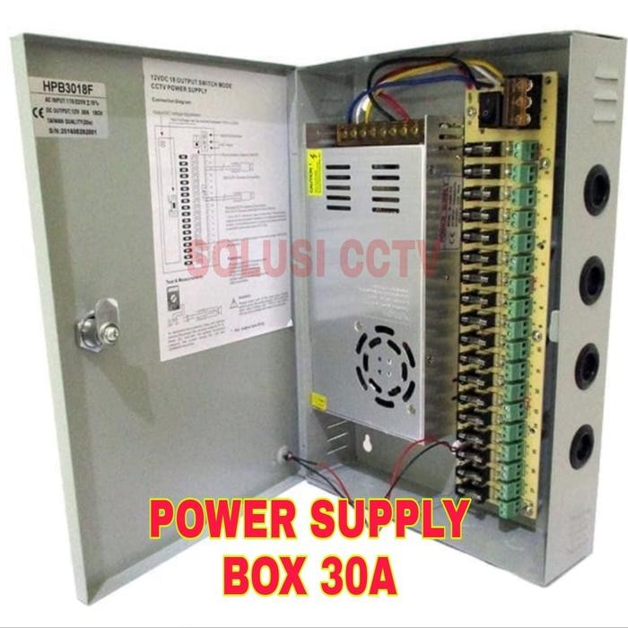 HOT SALE POWER SUPPLY BOX 12V 30A / POWER SUPPLY CCTV / KHUSUS POWER CCTV