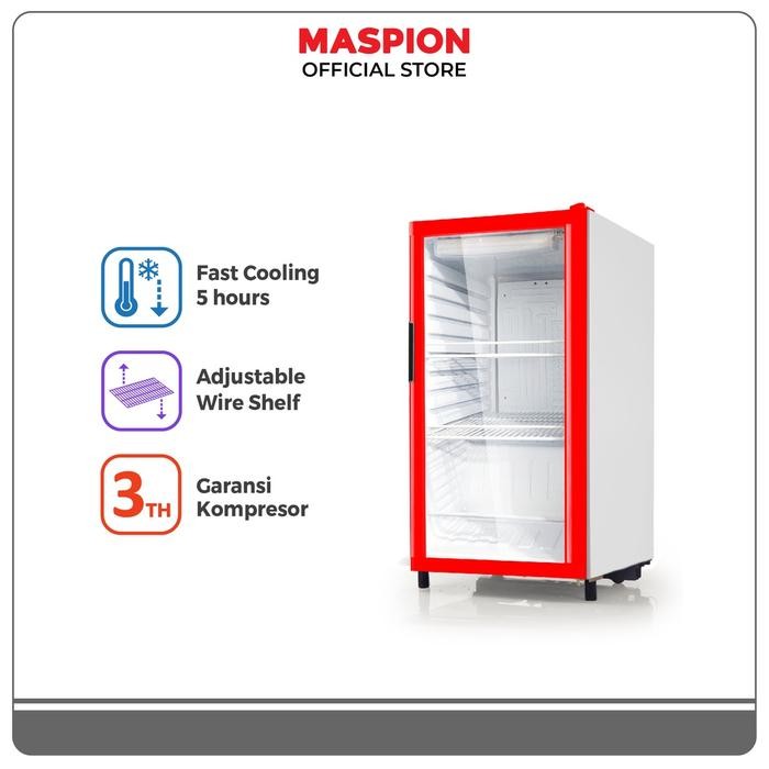 [Expert] Maspion lemari pendingin showcase USG-126