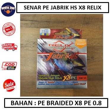 Senar PE Jabrik HS X8 Relix Nusantara PE 0,8 - ALAT PANCING AKSESORIS