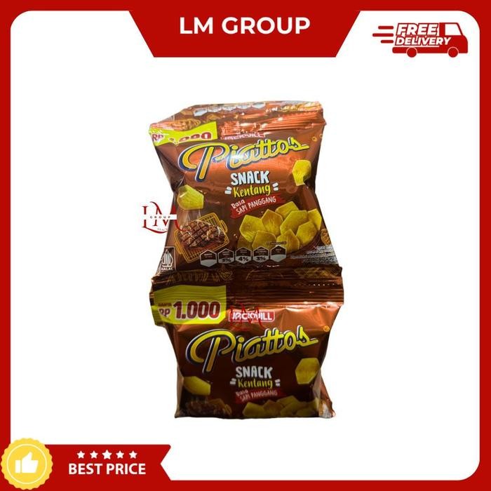 

New Piattos Sapi Panggang Ecer 2000 Renceng Isi 10pcs @18gr LM Snack
