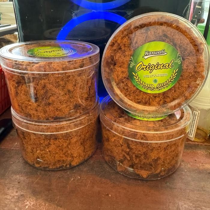 

New Abon ayam kemasan toples mini 3 varian rasa