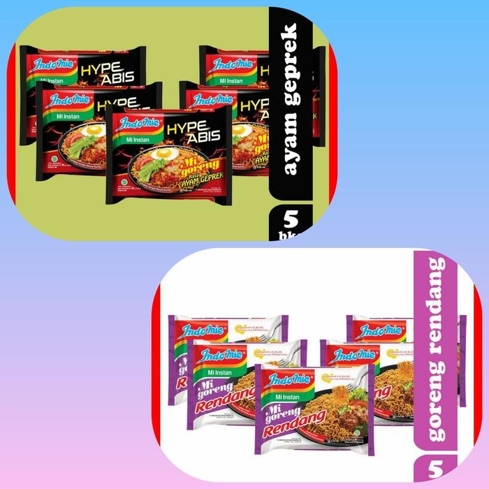 

Paket Indomie Ayam Geprek 5 Bks + Indomie Rendang 5 Bks