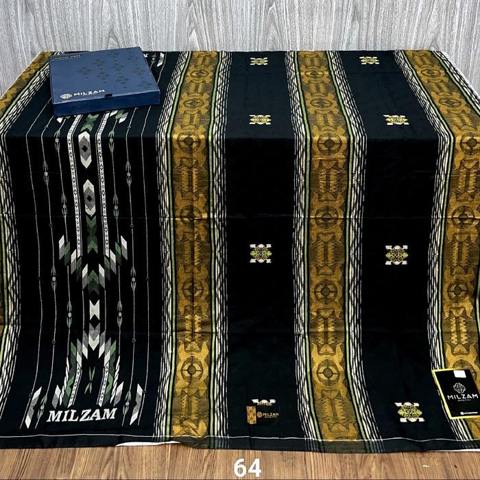 ORIGINAL SARUNG MILZAM JACQUARD ( songket jacquard ) Gold READY STOCK