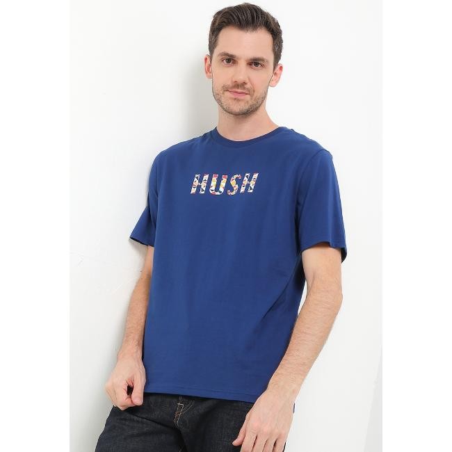 Hush Puppies Kaos Pria Moziq Navy