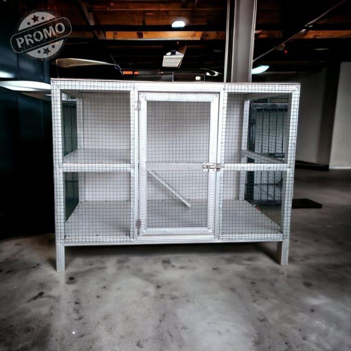 KANDANG KUCING - KANDANG MUSANG - KANDANG IGUANA KANDANG KUCING BESI HOLO BAJA RINGAN