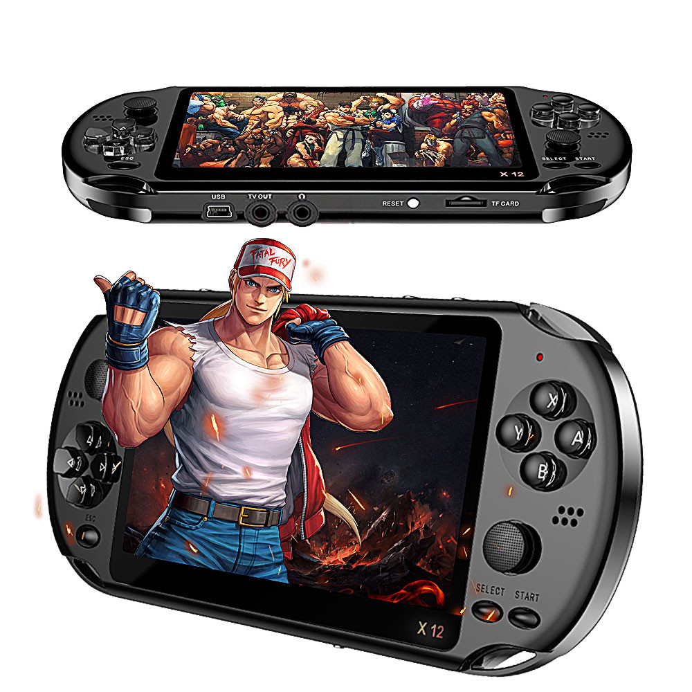 X12 1000+Video Games Handheld Game Console for PSP Retro Dual Rocker
