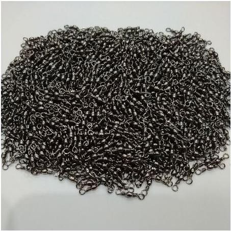 Kili - kili Pancing Barrel swivel INDIGO warna hitam isi per 1000 pcs