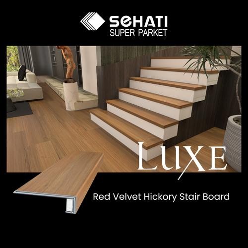 Sehati Super Parket XXL Red Velvet Hickory Stair Board  Tangga / Lantai Kayu / SPC / Vinyl 88289-5