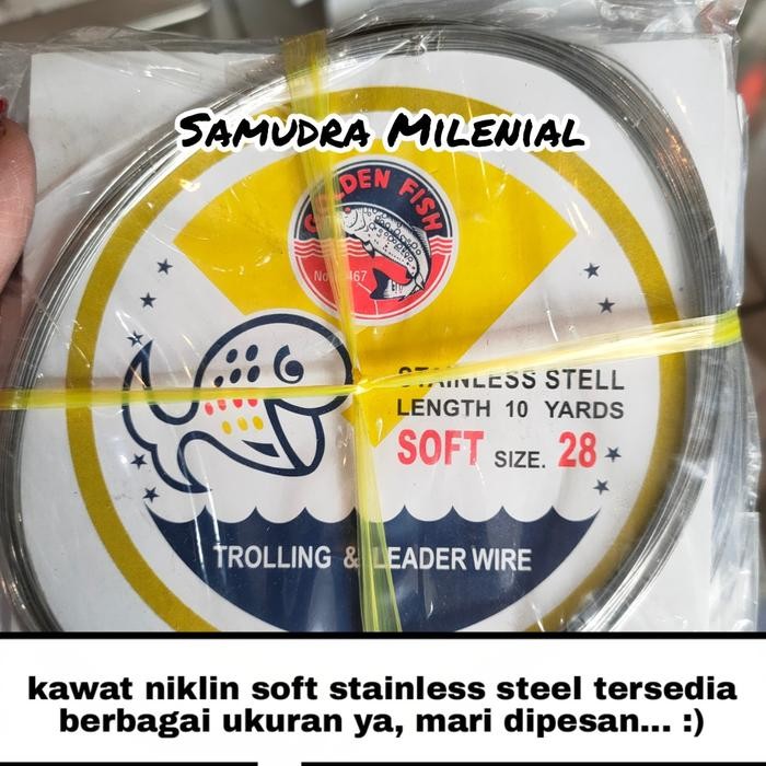 Kawat Neklin / Neckline Soft Golden Fish No 18 / 22 / 24 / 26 / 28