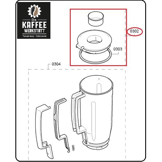 LID BOWL KITCHEN MASHINE MIXER BOSCH UNIVERSAL PLUS MUM6N11