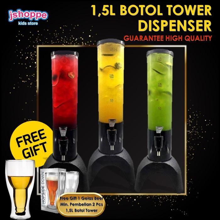(Ezj) - 1,5 Liter Beer Tower / Tower Drink / Minuman Tower